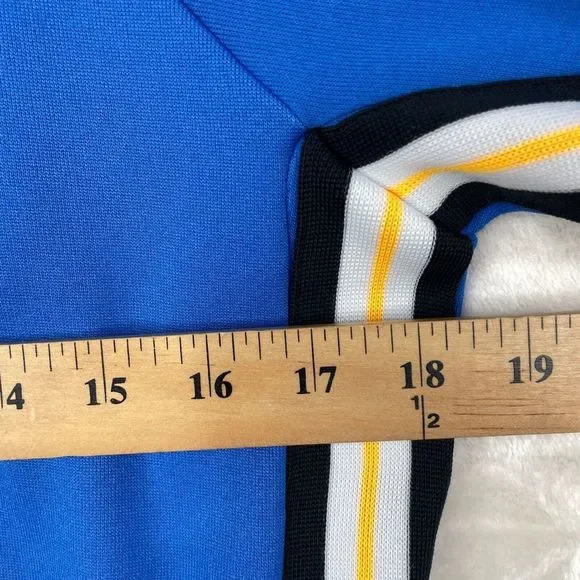 Nike Hooded Sweatshirt Womens Size Small Blue Retro Full Zip Track Jacket Hoodie - Picture 13 of 15